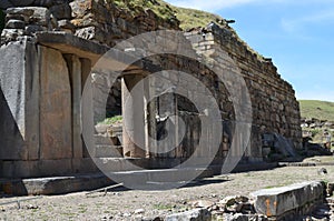 Chavin de Huantar temple complex. Ancash Province, Peru photo