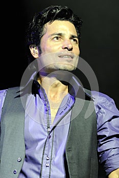 Chayanne performing live.