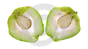 Chayote Vegetable Sliced Half