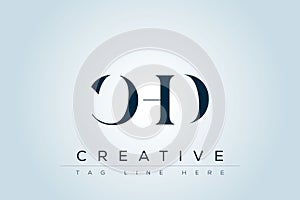 CHD abstract letter logo