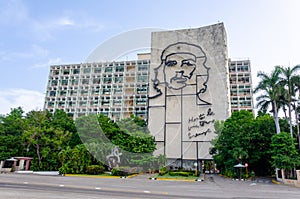 Che Guevara Wall Monument, Havana Cuba photo