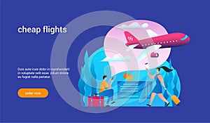 Cheap flights concept 02