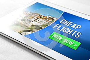 Cheap flights for sale on internet photo