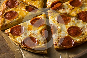 Cheap Greasy Frozen Pepperoni Pizza