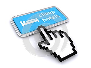 Cheap hotels button