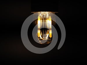 cheap LED filament light bulb flickering