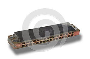 Cheap old harmonica photo