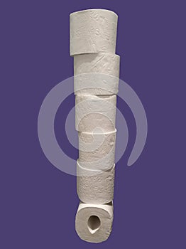 Cheap wc wiping paper product hygienic purposes. stack of toilet paper