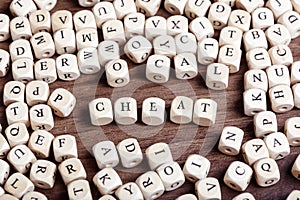 Cheat, letter dices word