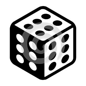 Cheat lucky dice with six spots on every side