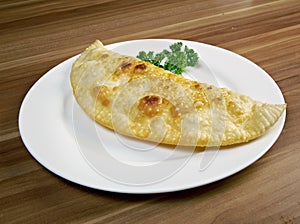 Cheburek with cheese