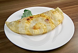 Cheburek with cheese