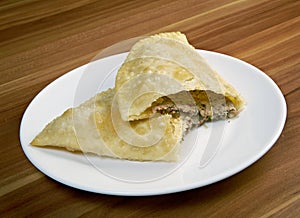 Cheburek with meat