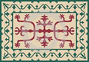 Chechen traditional ornament.  .Vector Illustration