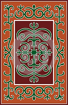 Chechen traditional ornament. Vector Illustration