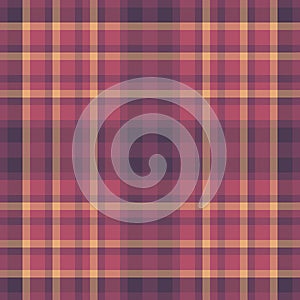 Check background textile of vector texture tartan with a pattern fabric plaid seamless