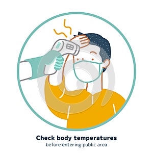 Check body temperature sign
