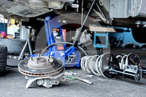 Check brake system and car suspension.