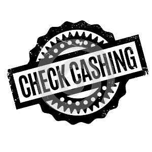 Check Cashing rubber stamp photo