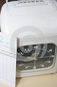 Check clock absence photo