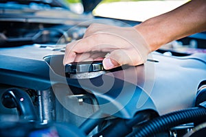 Check the condition of the car engine.