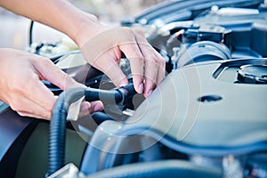 Check the condition of the car engine.