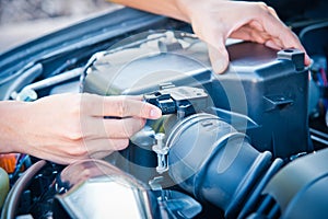 Check the condition of the car engine.