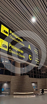 check in counter check in area of airport fly high