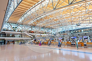 Check in counters on airport