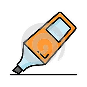 Check this creatively designed icon of highlighter, stationery item vector