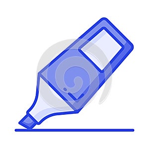 Check this creatively designed icon of highlighter, stationery item vector