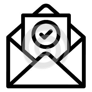 Check, email Isolated Vector icon which can easily modify or edit