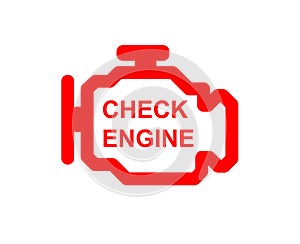 Check engine car symbol