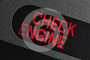 Check engine warning light