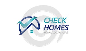 Check Homes logo template