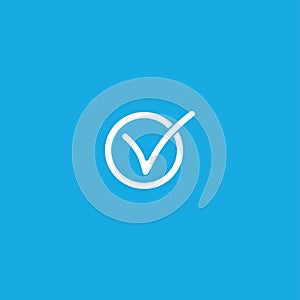 Check icon illustration isolated vector.