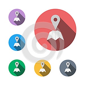 Check in icon symbol flat graphic symbol