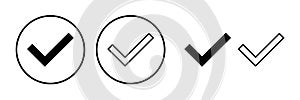 check icon vector. check mark icon. check list button icon