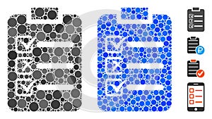 Check List Mosaic Icon of Circle Dots