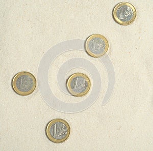 Check made ot euro coins