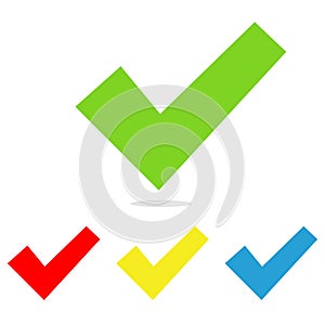 Check mark icon vector design simple iliustration photo
