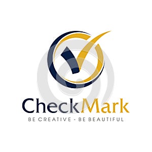 Check mark logo vector. Check mark icon vector