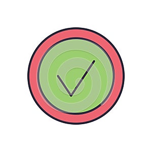 Check Mark related vector icon