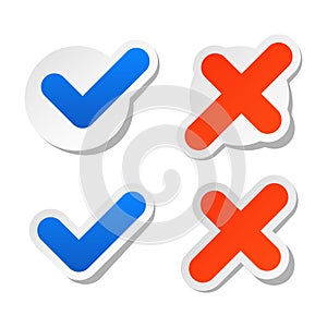 Check mark stickers for website sticker