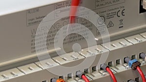 Check microcontroller control element contacts voltage indicator in factory.