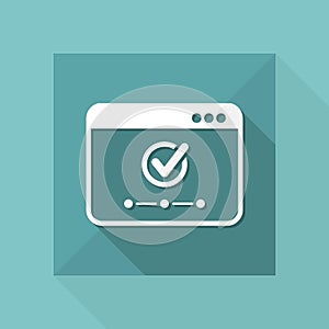 Check network - Vector flat minimal icon