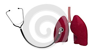 Check phonendoscope lungs