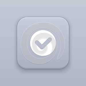 Check, ready button, best vector