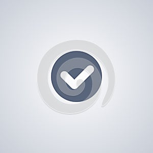 Check, ready, vector best flat icon