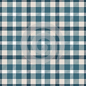 Check seamless pattern. Checks plaid blue color. Repeating tartan design. Repeated scottish flannel. Madras fabric prints. Neutral photo